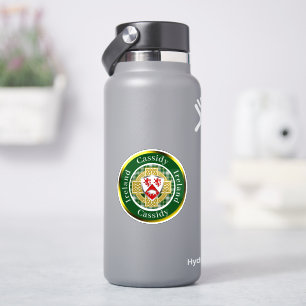 Cassidy Irish Shield & Celtic Cross Personalized Sticker