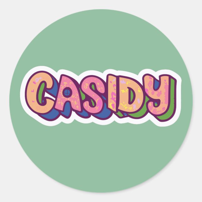 Cassidy Name Stickers (Front)