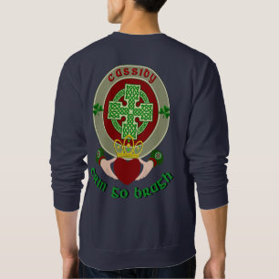 Cassidy/O'Cassidy Celtic Cross w/Claddagh Sweatshirt