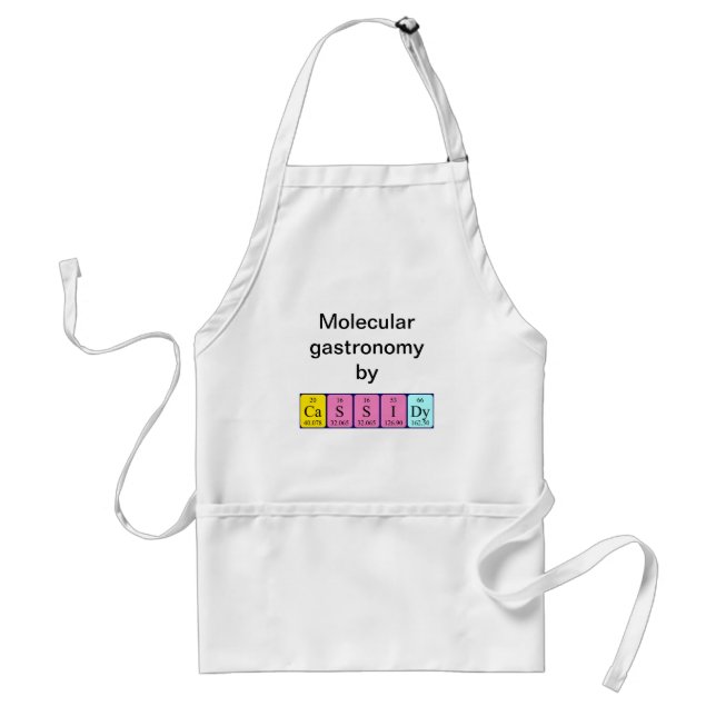 Cassidy periodic table name apron (Front)