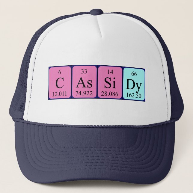 Cassidy periodic table name hat (Front)