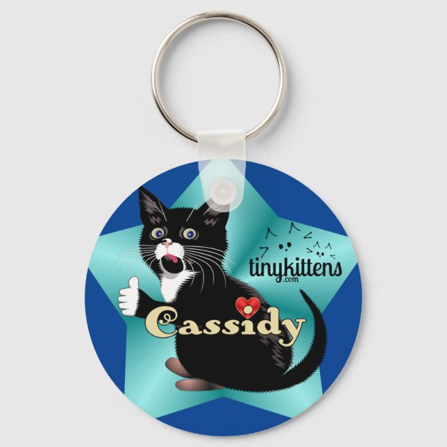 Cassidy TinyKittens Keychain (Front)