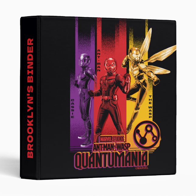 Cassie, Ant-Man, and the Wasp Group Graphic 3 Ring Binder (Front/Spine)
