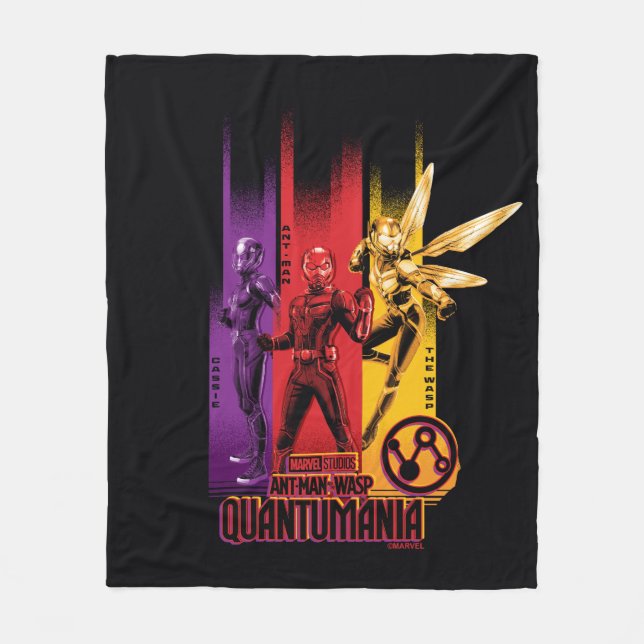 Cassie, Ant-Man, and the Wasp Group Graphic Fleece Blanket (Front)