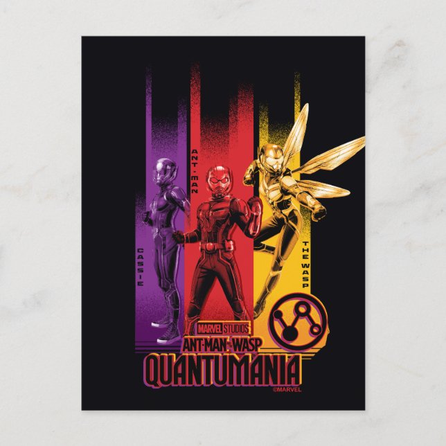 Cassie, Ant-Man, and the Wasp Group Graphic Postcard (Front)