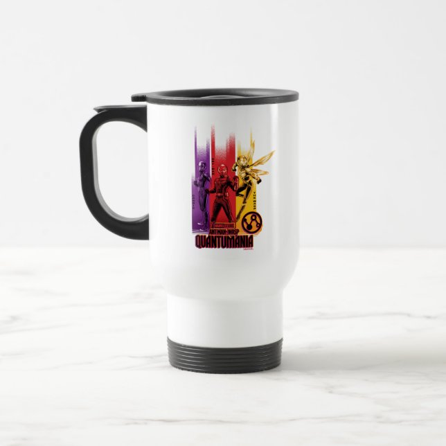 Cassie, Ant-Man, and the Wasp Group Graphic Travel Mug (Left)