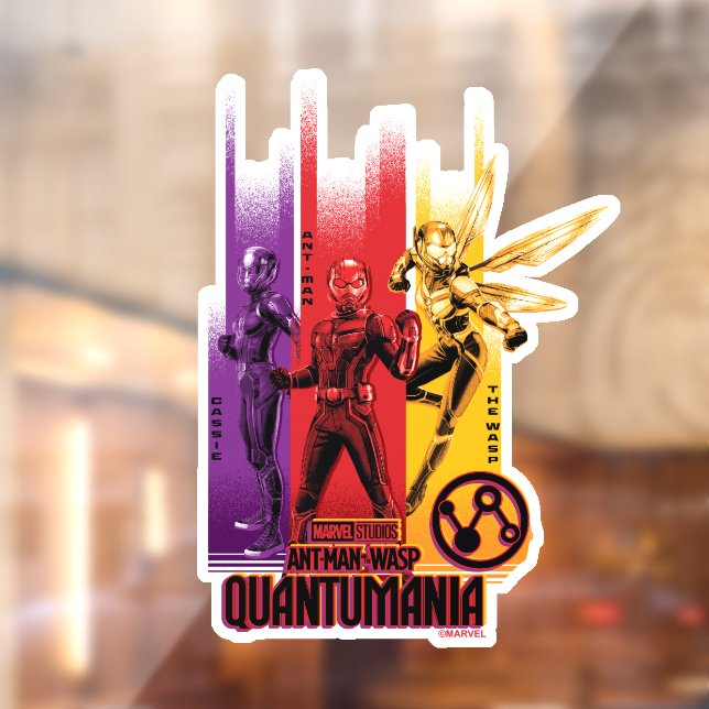 Cassie, Ant-Man, and the Wasp Group Graphic Window Cling (Sheet 2)