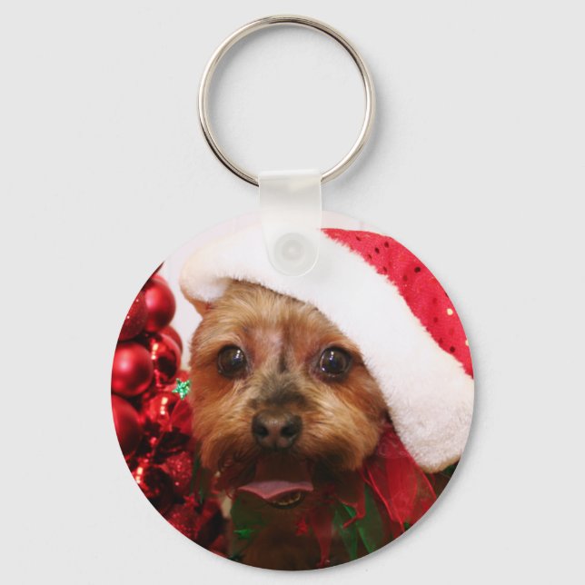 Cassie - Yorkshire Terrier - Scharr Keychain (Front)