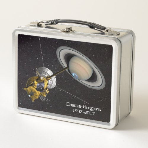 Cassini Huygens at Saturn Metal Lunch Box