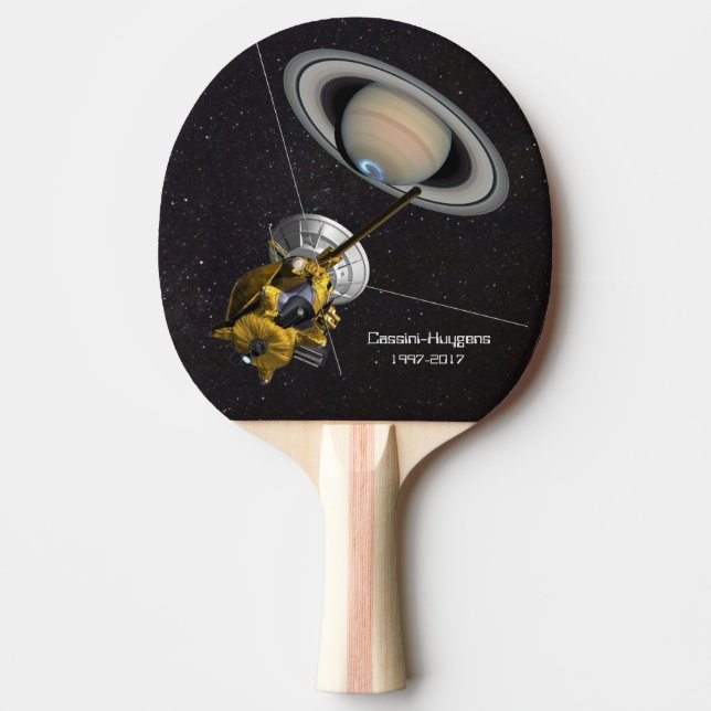 Cassini Huygens at Saturn Ping-Pong Paddle (Front)