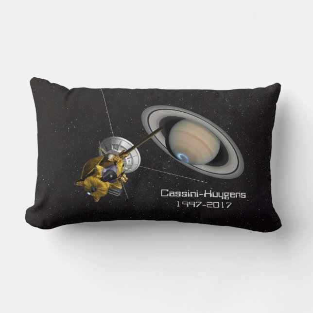 Cassini Huygens Mission to Saturn Lumbar Pillow (Front)