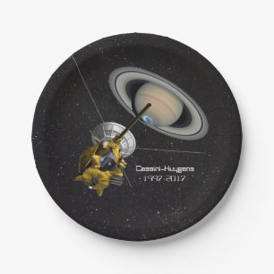Cassini Huygens Mission to Saturn Paper Plates
