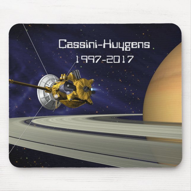 Cassini Huygens Saturn Mission Spacecraft Mouse Pad (Front)
