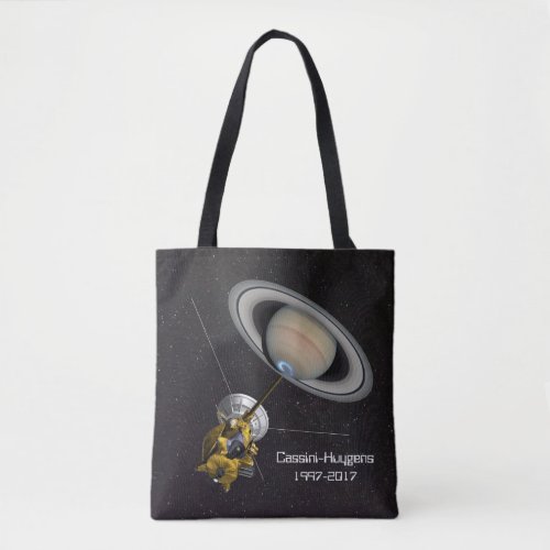 Cassini Huygens Saturn Mission Spacecraft Tote Bag