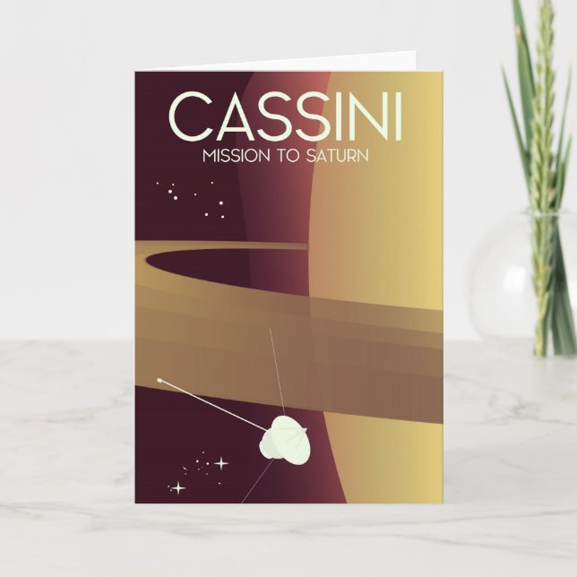 Cassini Mission to Saturn Holiday Card (Front)