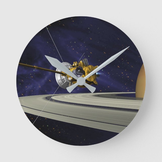 Cassini Saturn Orbit Insertion   Round Clock (Front)