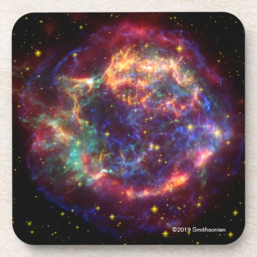 Cassiopeia A In Many Colors Beverage Coaster