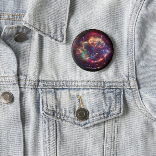 Cassiopeia A In Many Colors Button