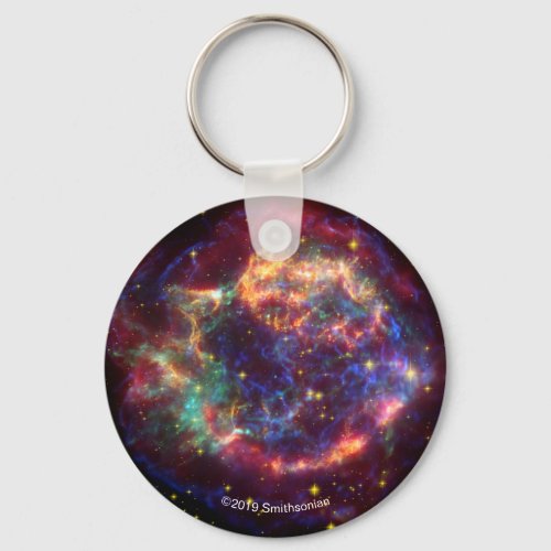 Cassiopeia A In Many Colors Keychain