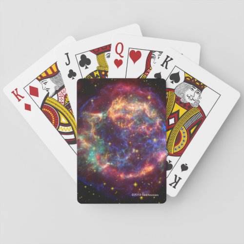 Cassiopeia A In Many Colors Poker Cards