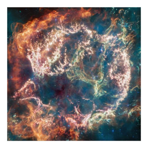Cassiopeia A MIRI Image James Webb Space Telescope Photo Print