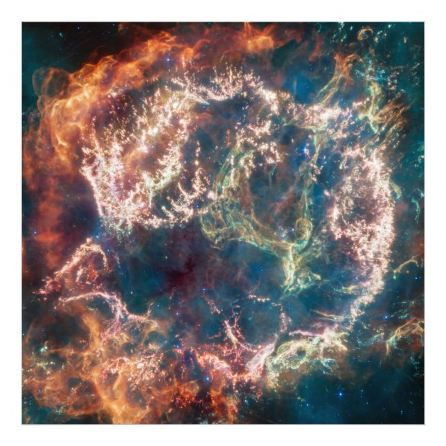 Cassiopeia A MIRI Image James Webb Space Telescope Photo Print (Front)