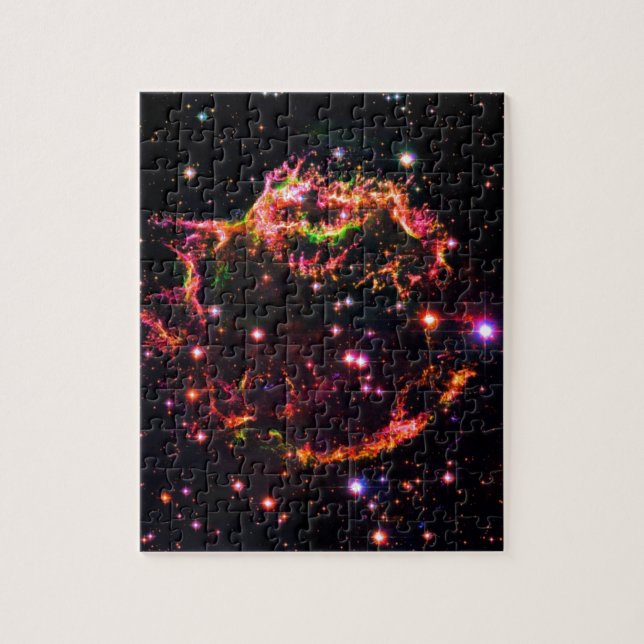 Cassiopeia A Nebula Supernova Remnant Space Photo Jigsaw Puzzle (Vertical)