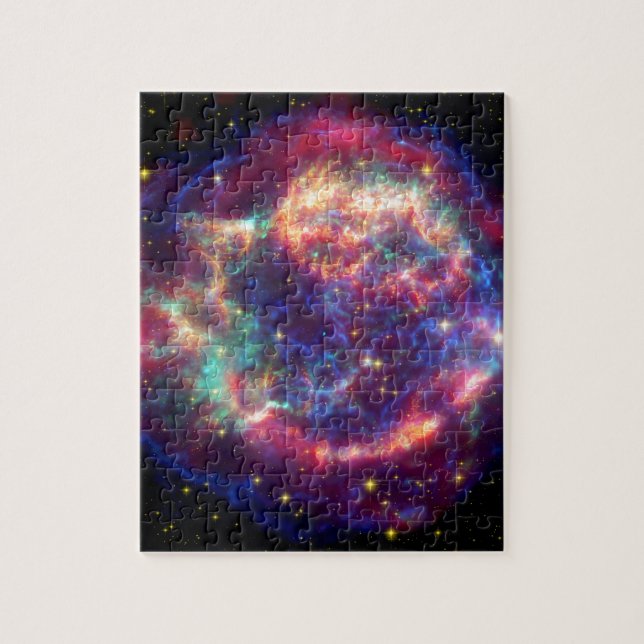 Cassiopeia A Supernova ... Death Becomes Her Jigsaw Puzzle (Vertical)