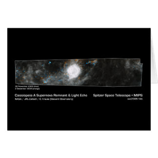 Cassiopeia A Supernova Remnant & Light Echo NASA Cards