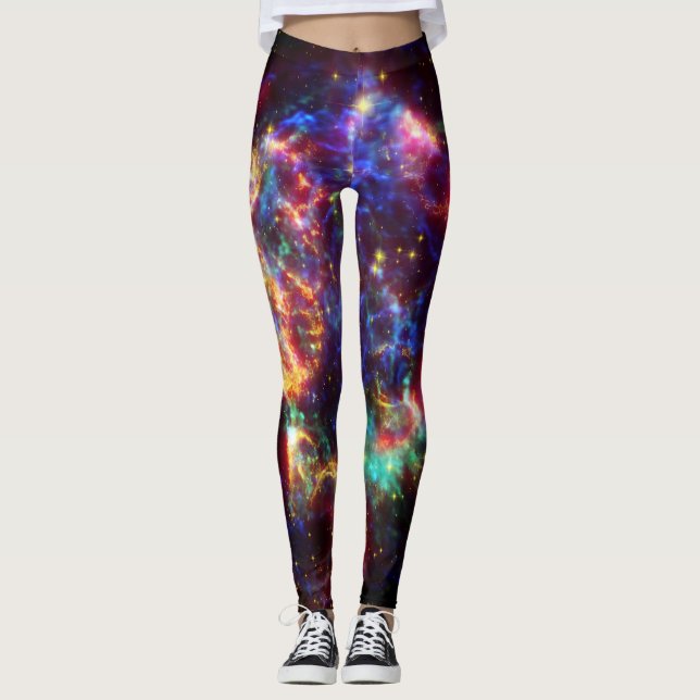 Cassiopeia Galaxy Supernova remnant Leggings (Front)