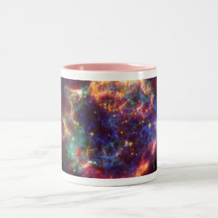 Cassiopeia Galaxy Supernova remnant Two-Tone Coffee Mug