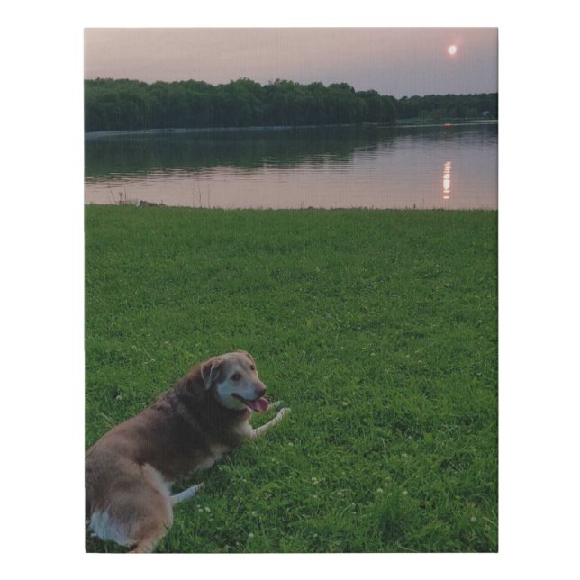 Cassiopeia in the Sunset Faux Canvas Print (Front)