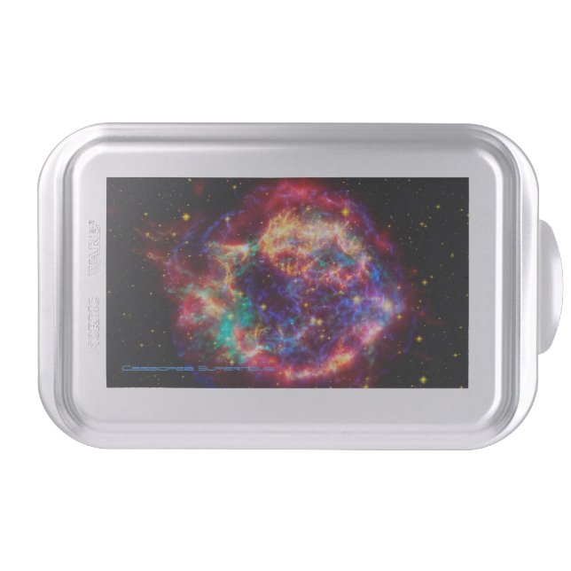 Cassiopeia, Milky Ways Youngest Supernova Cake Pan (Front)