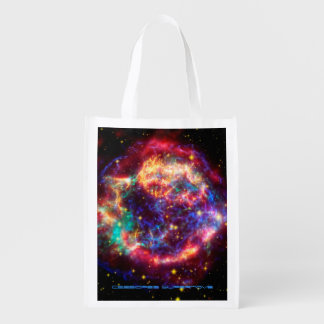 Cassiopeia, Milky Ways Youngest Supernova Reusable Grocery Bag