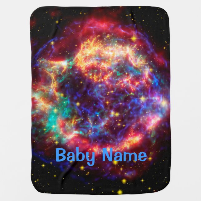 Cassiopeia, Milky Ways Youngest Supernova Stroller Blanket (Front)
