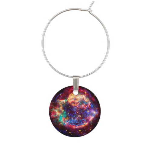 Cassiopeia Milky Ways Youngest Supernova Wine Charm