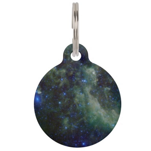 Cassiopeia nebula within the Milky Way Galaxy Pet Name Tag