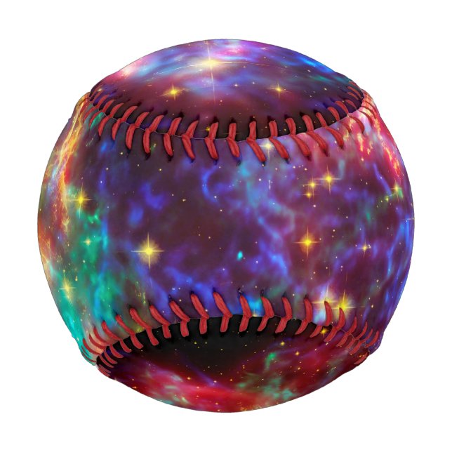 Cassiopeia Supernova Explosion, outer space sports Baseball (Front)