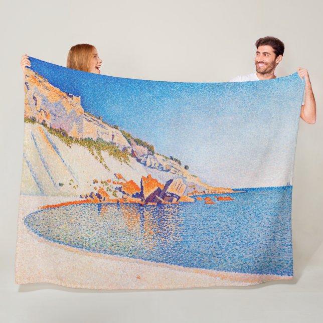 Cassis, Cap Lombard, Opus 196, Signac Fleece Blanket (In Situ)