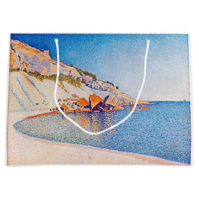 Cassis, Cap Lombard, Opus 196, Signac Large Gift Bag (Front)