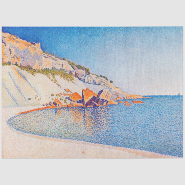Cassis, Cap Lombard, Opus 196, Signac Tissue Paper (Front)