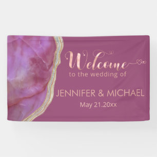 Cassis chic agate romantic elegant banner