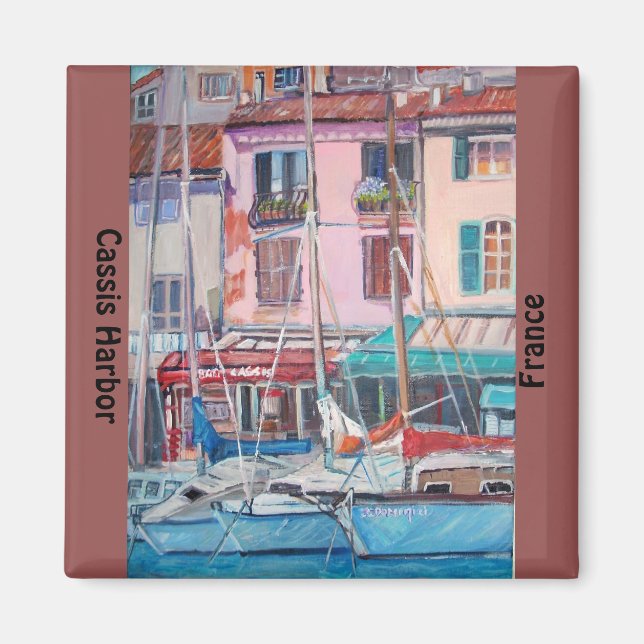 Cassis harbor - Magnet (Front)