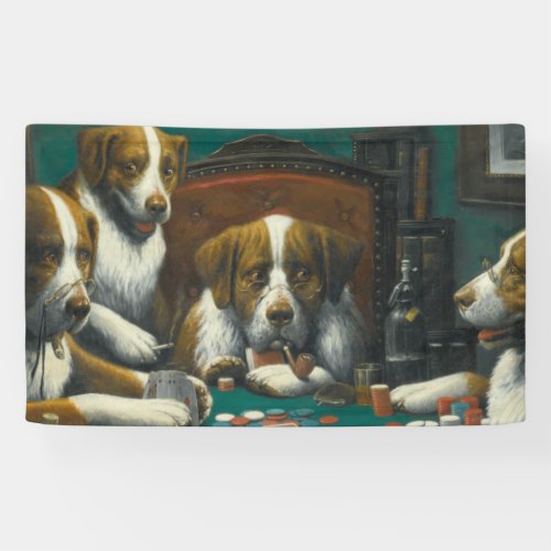Cassius Marcellus Coolidge Dogs Poker Game 1894 Banner