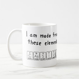 Cassius periodic table name mug