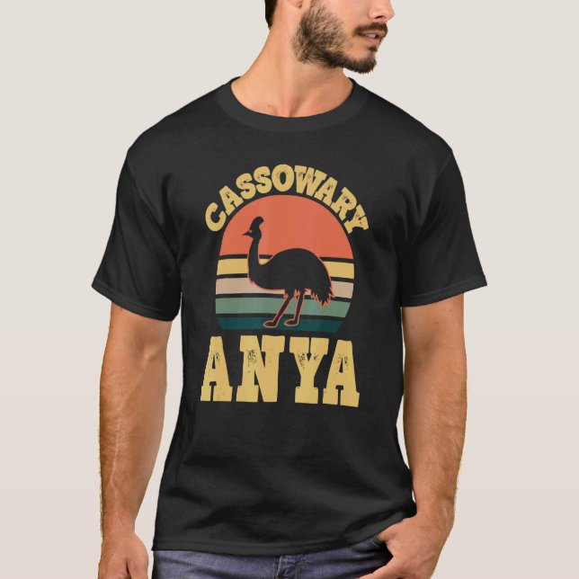 Cassowary Anya Cute Cassowary Party Hungarian Mom T-Shirt (Front)