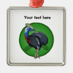 Cassowary Australian Bird Metal Ornament