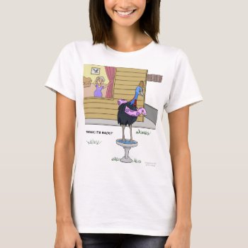 Cassowary Bird Bath T Shirt by Thingsesque at Zazzle