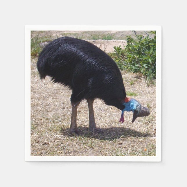 Cassowary Bird Bug Eliminator,   Napkins (Front)