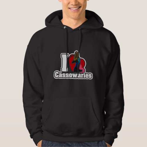 Cassowary birds biologist animals australia ornith hoodie